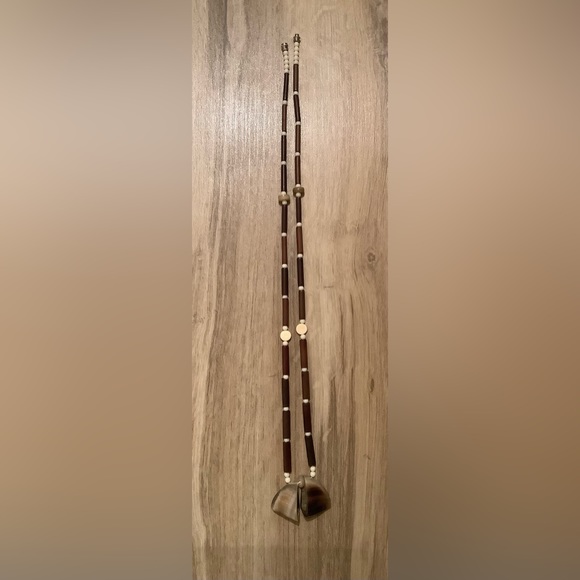 handmade new vintage Horn beaded necklace - Picture 6 of 12